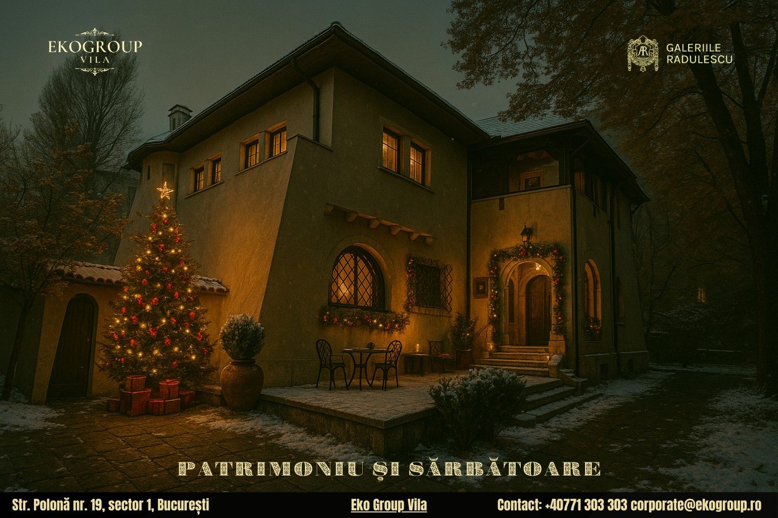 Poveste de Craciun: Magia Deceniului ’30 Redescoperită la Eko Group Vila