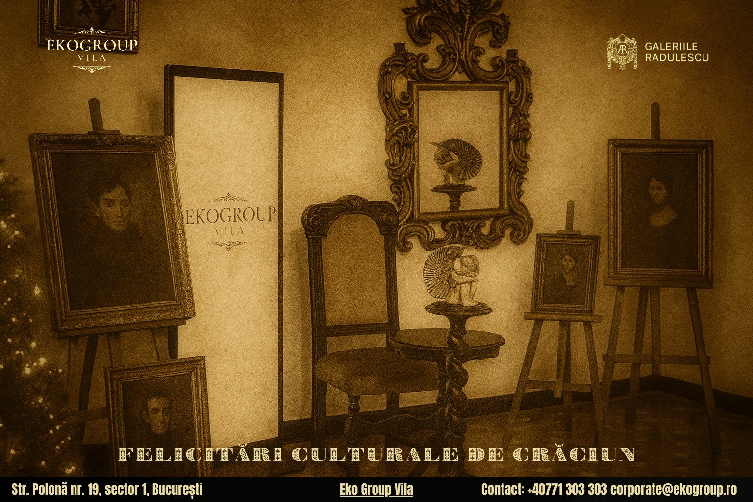 Urări de Crăciun inspirate din perioada interbelică, o elegie a tradițiilor în Crăciunul anilor ’30 găzduit de Eko Group Vila